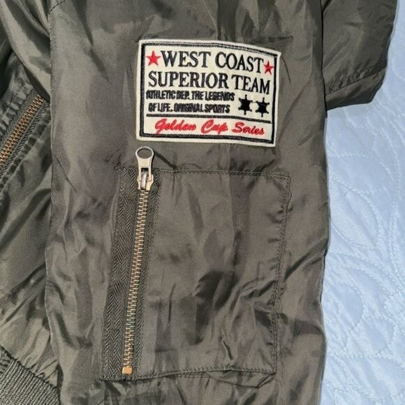 Iris Bomber Jacket With Embroidered Patches S - Picture 6 of 9